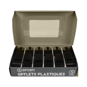 BOITE DE 12 SIFFLETS PLASTIQUE