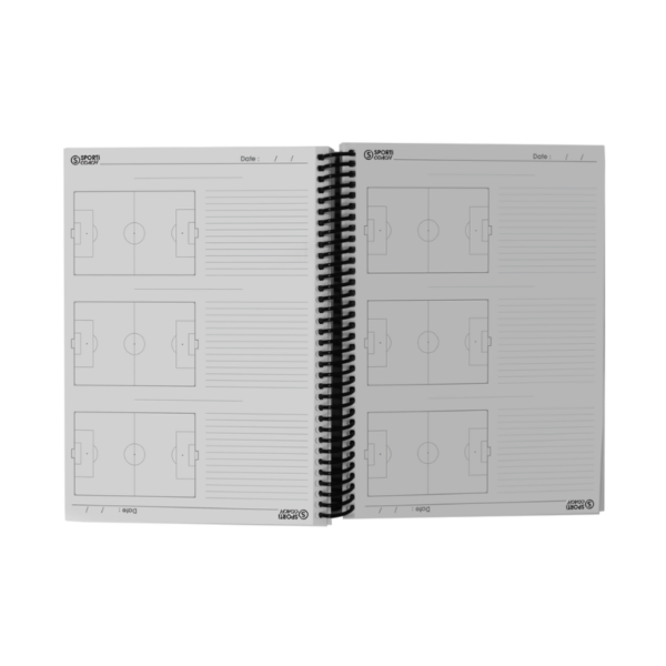 CARNET COACH À SPIRALES FOOTBALL A4