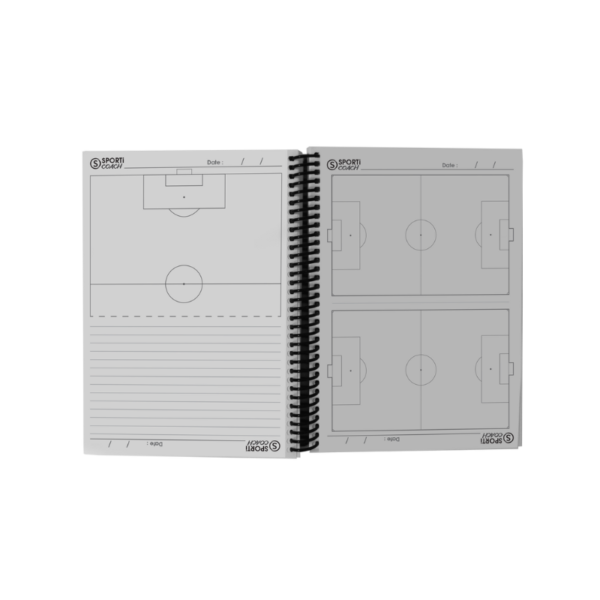 CARNET COACH À SPIRALES FOOTBALL A5