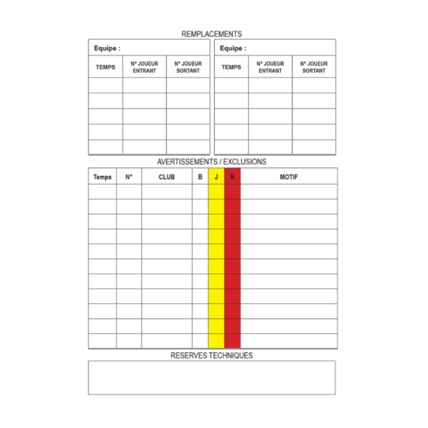 CARNET DE 15 CARTES SEULES D'ARBITRAGE FOOT – Image 2