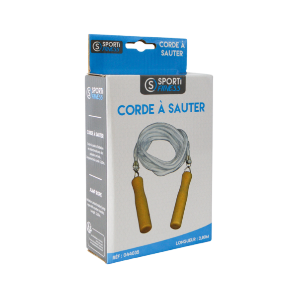 CORDE À SAUTER POIGNÉES BOIS – Image 2