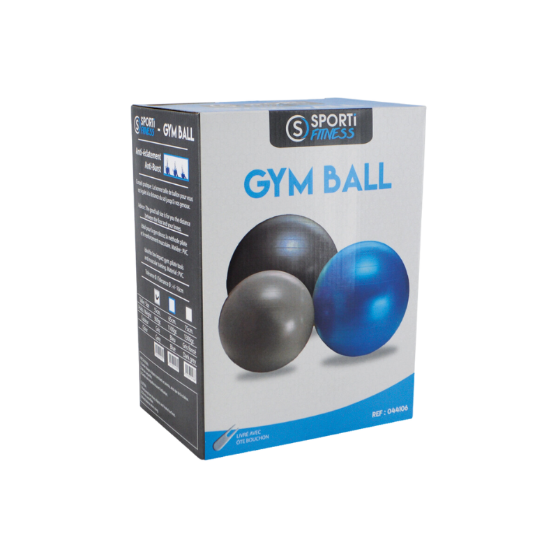 GYMBALL / BALLE GYMNIQUE 75CM – Image 2
