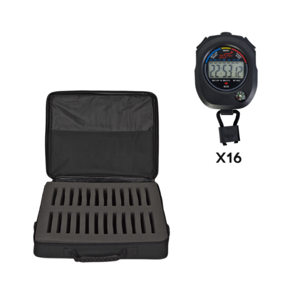 KIT 16 CHRONOMÈTRES SCO + MALLETTE SOUPLE