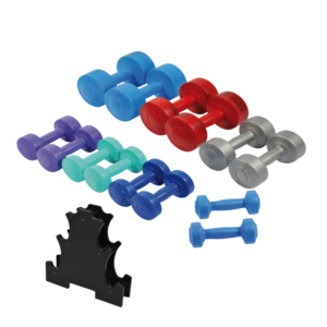 KIT PAIRE HALTÈRES 1KG, 2KGS, 3KGS + SUPPORT HALTÈRES