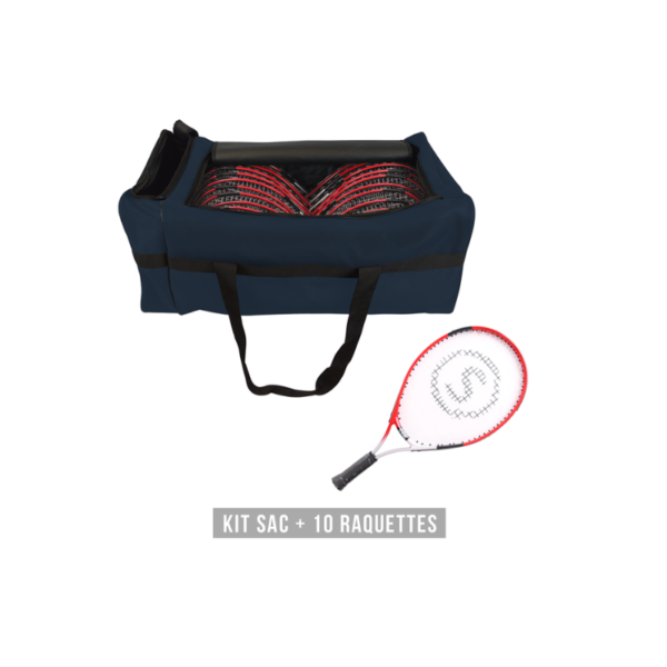KIT RAQUETTES JR T600 21'' (1 SAC + 10 RAQUETTES)
