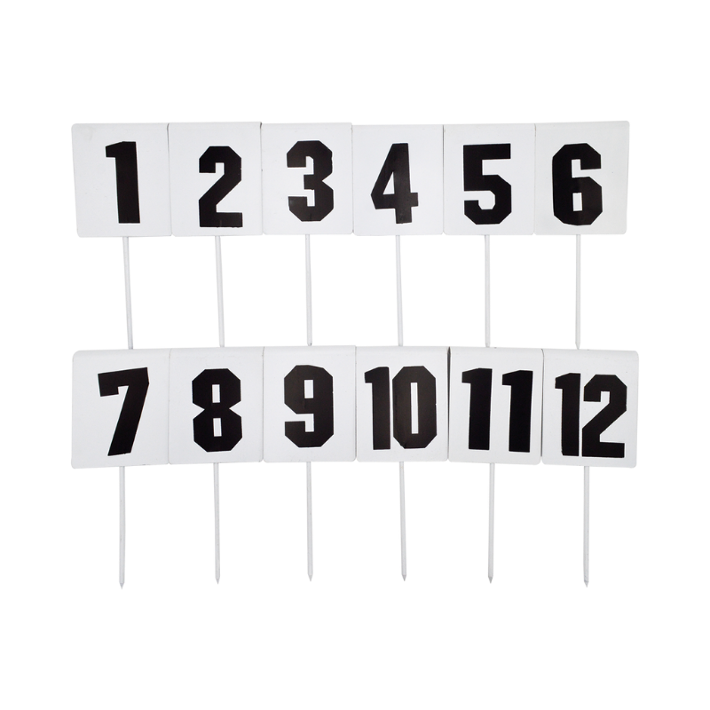 LOT DE 12 FICHES DE MARQUAGE RECTANGULAIRES