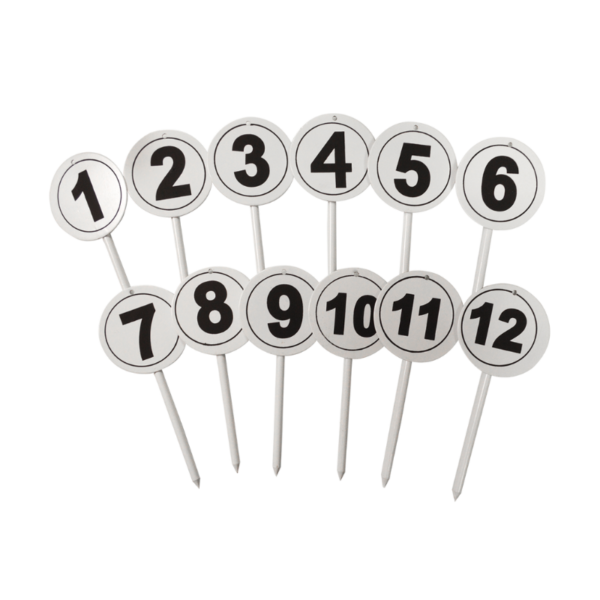 LOT DE 12 FICHES DE MARQUAGE RONDES