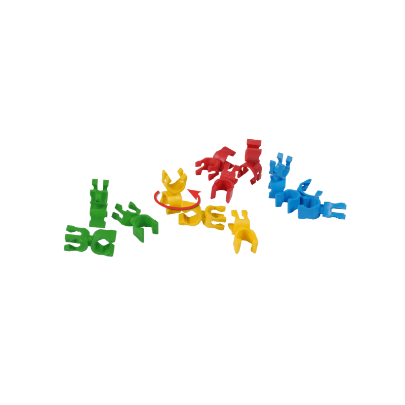 LOT DE 12 PINCES ROTATIVES MULTI-USAGES