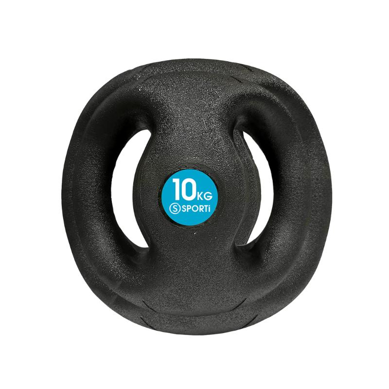 MÉDECINE BALL AVEC DOUBLE POIGNÉES - 10KG