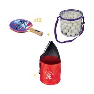 PACK COLLECTIVITÉS SHOOTER (SAC + 12 RAQUETTES +SAC DE 100 BALLES)