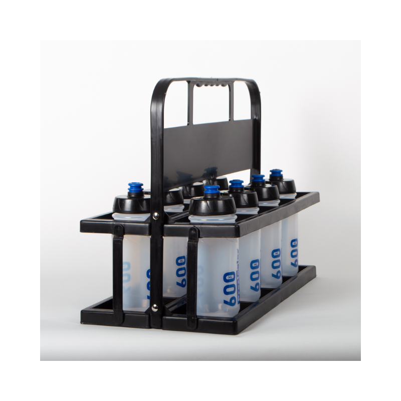 PORTE-BOUTEILLES PVC GRAND MODÈLE + 8 BOUTEILLES 600ML PRESTOGLAS