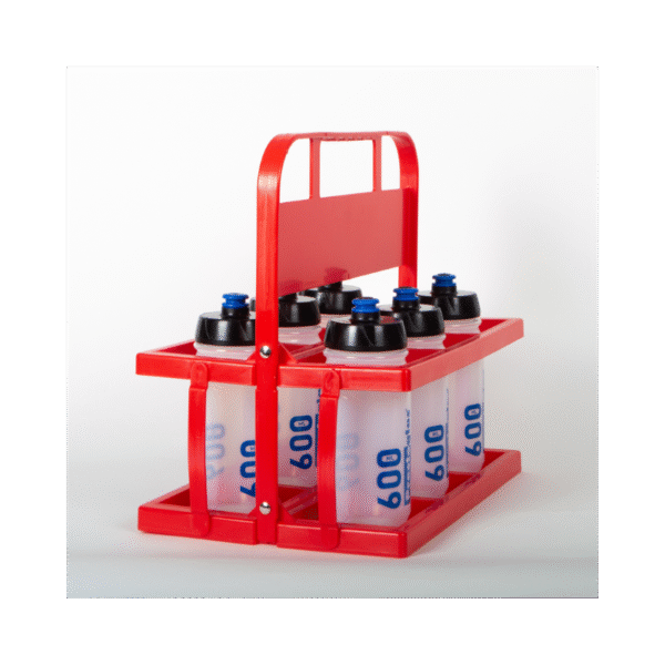 PORTE-BOUTEILLES PVC PETIT MODÈLE + 6 BOUTEILLES 600ML PRESTOGLAS