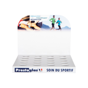 PRÉSENTOIR POUR CRÈMES ET GELS DE MASSAGES
