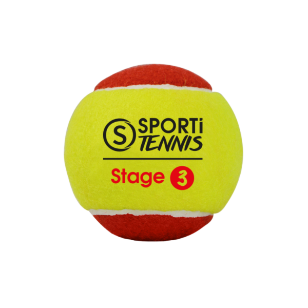 SACHET DE 3 BALLES DE TENNIS STAGE 3