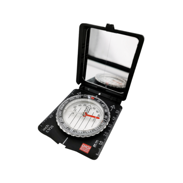 BOUSSOLE SURVIVOR AVEC MIROIR ET TROU DE VISÉE