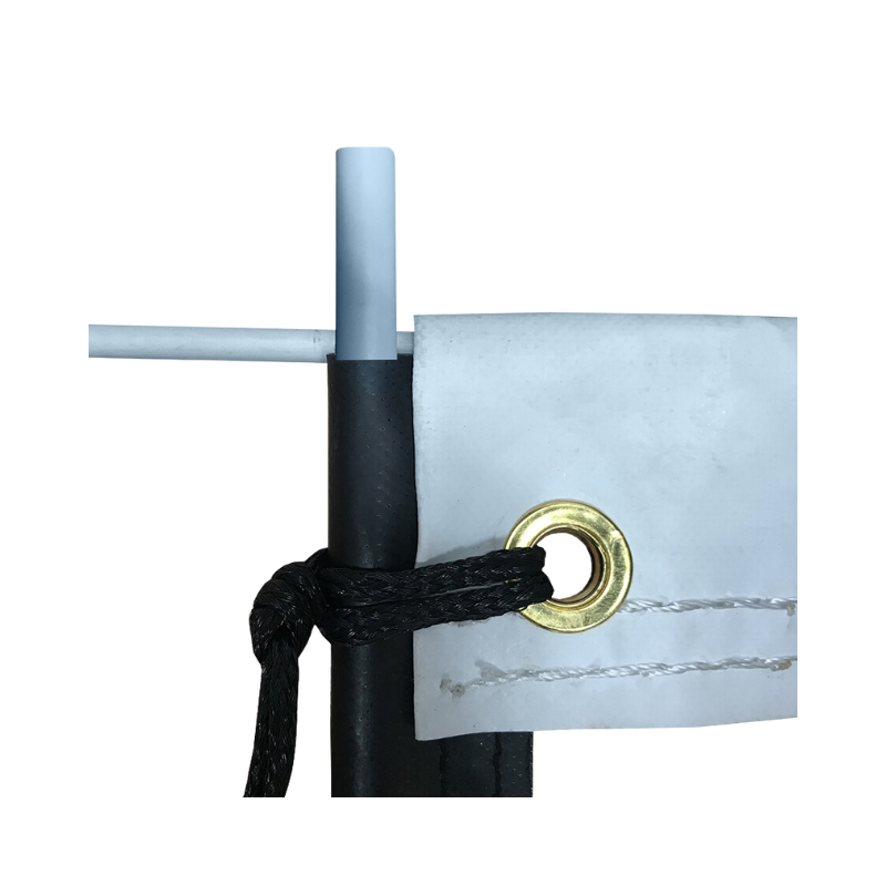 FILET VOLLEY COMPÉTITION 9.50X1M PP TRESSÉ 4MM -CÂBLE ACIER (L'UNITÉ) – Image 5