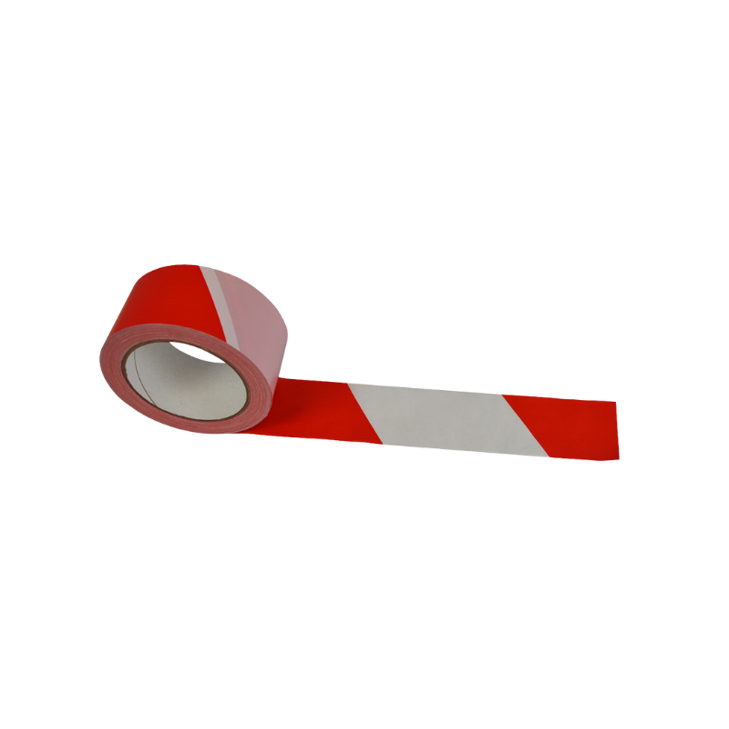 RUBAN DE DÉLIMITATION ROUGE/BLANC 100M – Image 2