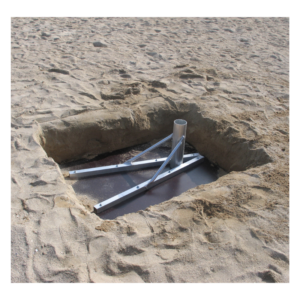 SUPPORTS DE POTEAUX DE BEACH VOLLEY